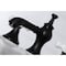 Kingston Brass KC7060PX Vintage 8" Widespread Bathroom Faucet, Matte Black KC7060PX - alternate 5